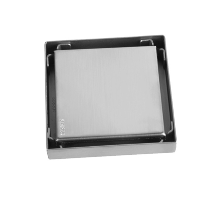 150x150mm Εξωτερική διάμετρος Sus304 Διάδρομος ντους Γραμμική αποχέτευση με μαύρο πυρήνα φίλτρου