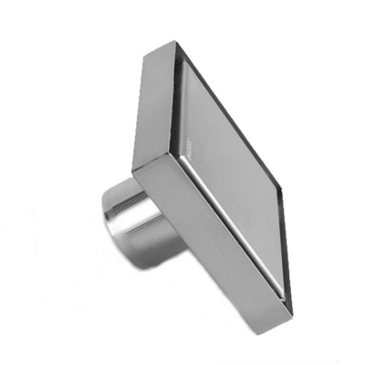 150x150mm Εξωτερική διάμετρος Sus304 Διάδρομος ντους Γραμμική αποχέτευση με μαύρο πυρήνα φίλτρου
