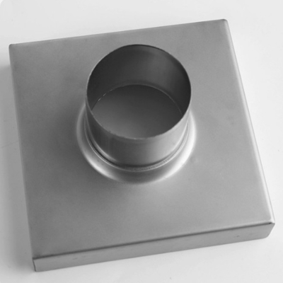 150x150mm Εξωτερική διάμετρος Sus304 Διάδρομος ντους Γραμμική αποχέτευση με μαύρο πυρήνα φίλτρου