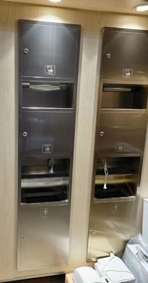 Χάλυβα από ανοξείδωτο νίκη για τετραγωνικά πλακάκια ντους ενσωματωμένο φως και το χαρτί τουαλέτας