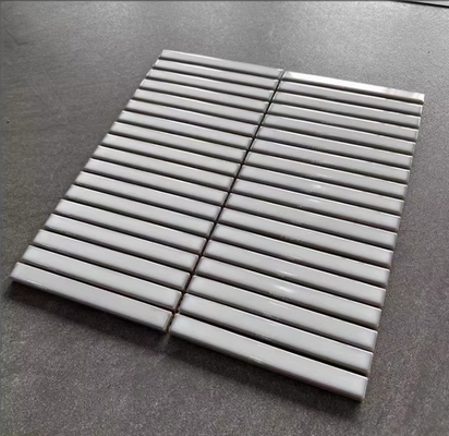 Ματ 3D μαρμάρινο πλακάκι Kitkat σε λευκό ροζ πράσινο μπλε εκτύπωση για το εσωτερικό τοίχο του μπάνιου