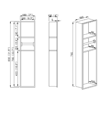 Ατσάλινο Original Color Niche Solutions Δανειστικό μπάνιο Σφουγγάρι αποθήκευσης Επιλογές