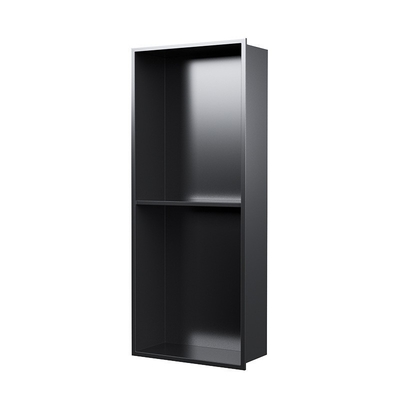 Lowes Custom Size 9 ίντσες Συσκευές ντους Ρίχτρα Τείχος Νίτσα σε αδιάβροχο Μαύρο Μαύρο
