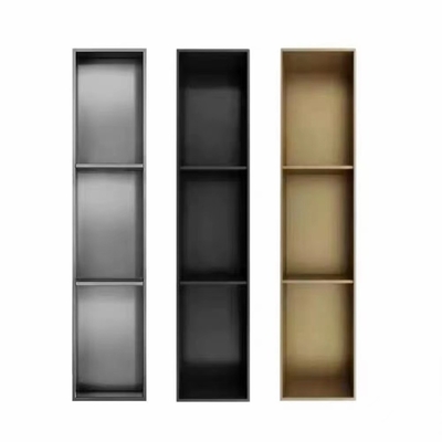 Lowes Custom Size 9 ίντσες Συσκευές ντους Ρίχτρα Τείχος Νίτσα σε αδιάβροχο Μαύρο Μαύρο