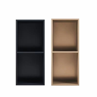 Lowes Custom Size 9 ίντσες Συσκευές ντους Ρίχτρα Τείχος Νίτσα σε αδιάβροχο Μαύρο Μαύρο