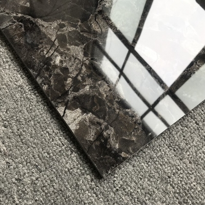 60 x 60cm Porcelanato Μαύρο και λευκό σχιστόλιθο από μαρμάρινο πάτωμα με ματ φινίρισμα