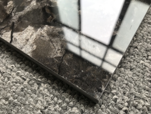60 x 60cm Porcelanato Μαύρο και λευκό σχιστόλιθο από μαρμάρινο πάτωμα με ματ φινίρισμα