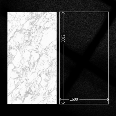 1200x2400mm Μεγάλο μέγεθος Πορσελάνη γυαλιστερό γυαλιστερό μαρμάρινο δάπεδο πλακάκια για το καθιστικό